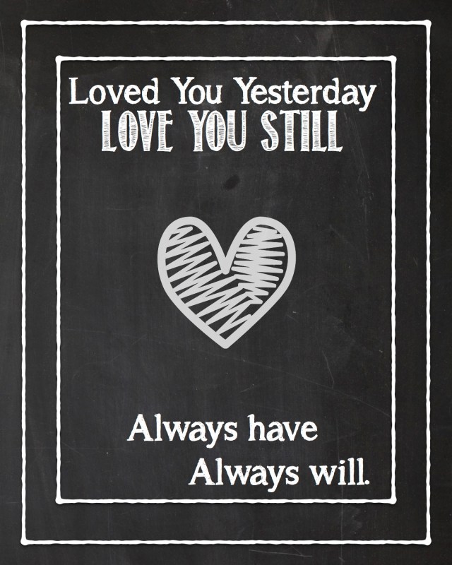 Love You Always - Chalk 8x10